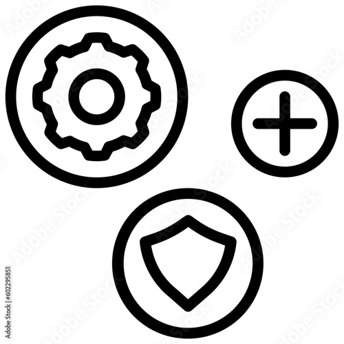 protect outline style icon