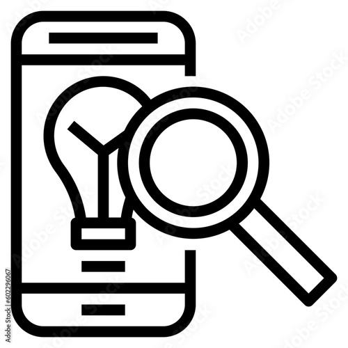 smartphone outline style icon