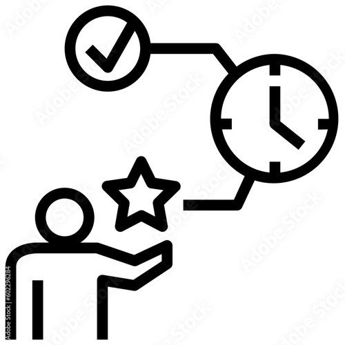 Free Download time outline style icon - GFXLoad