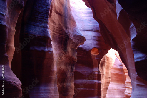 organic rock formations in Antelope Canyon