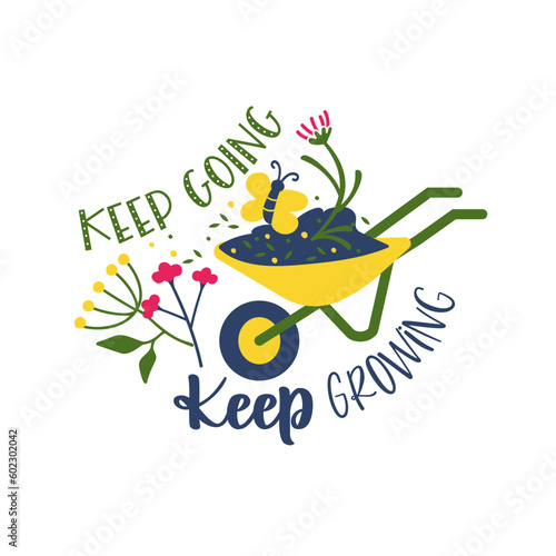 Wallpaper Mural Gardening hand written lettering Mental health quote. Modern typographic slogan. Vector illustration Torontodigital.ca