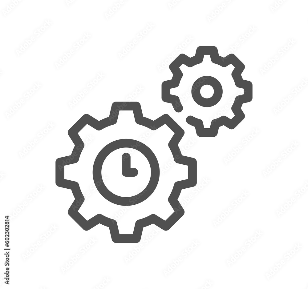 Time related icon outline and linear symbol.
Time related icon outline and linear symbol.