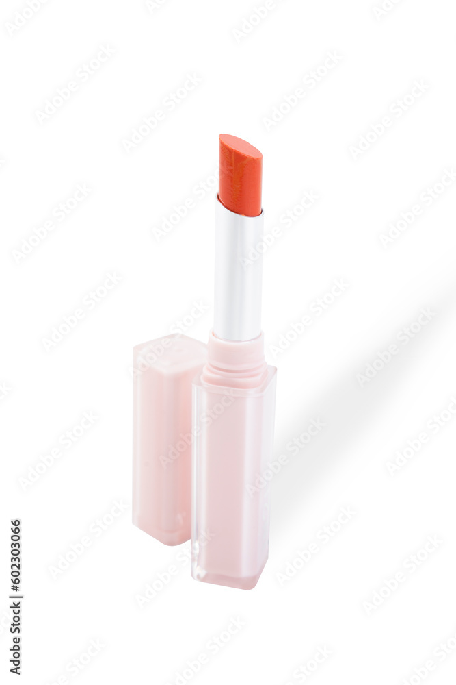 A Red Lipstick isolated on white background. Save Clipping Path. A Red Lipstick isolated on white background. Save Clipping Path.