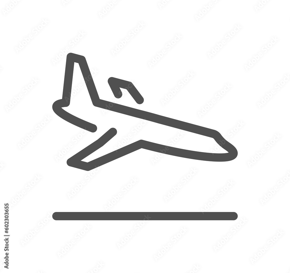 Airport related icon outline and linear symbol.	
