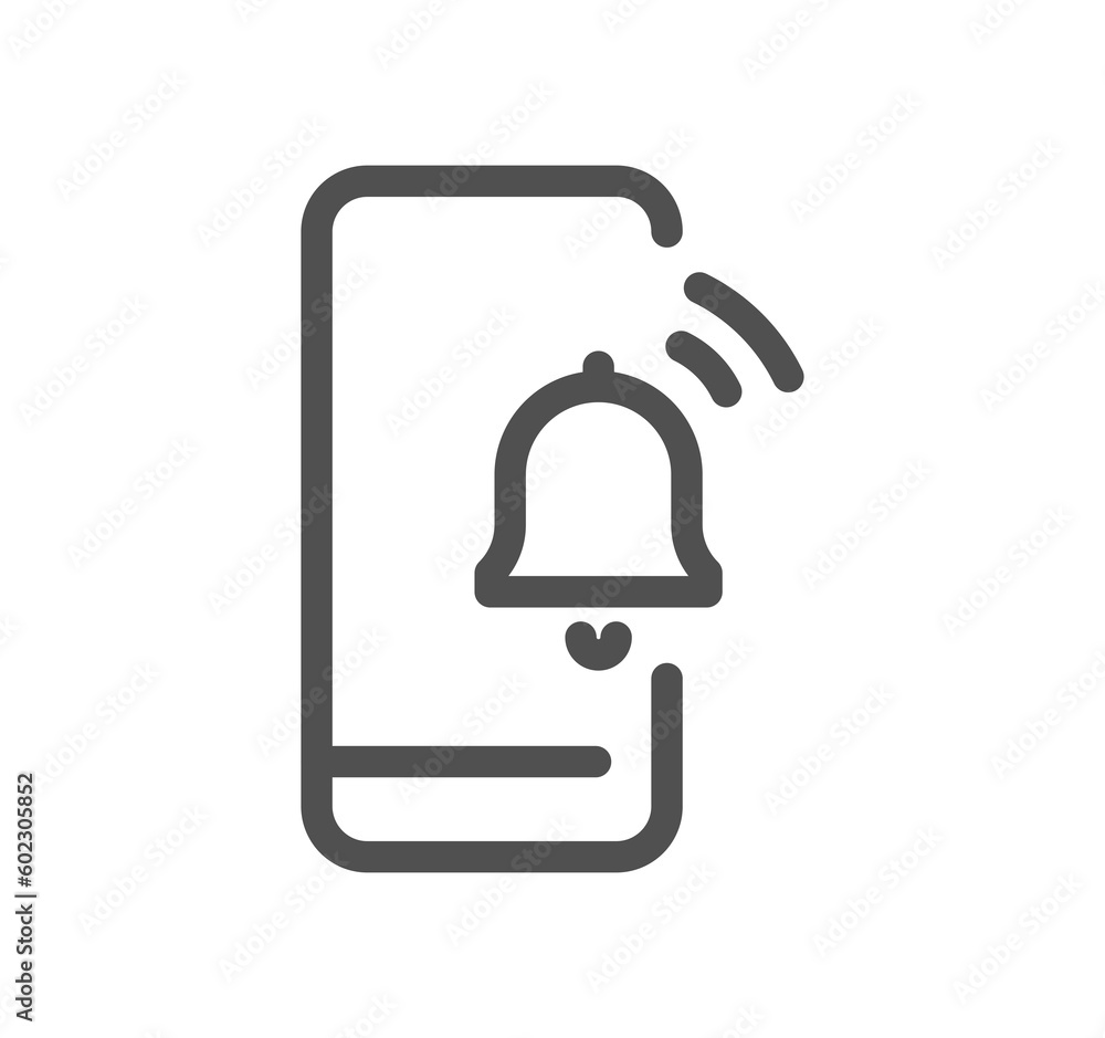 Notification related icon outline and linear symbol.
Notification related icon outline and linear symbol.