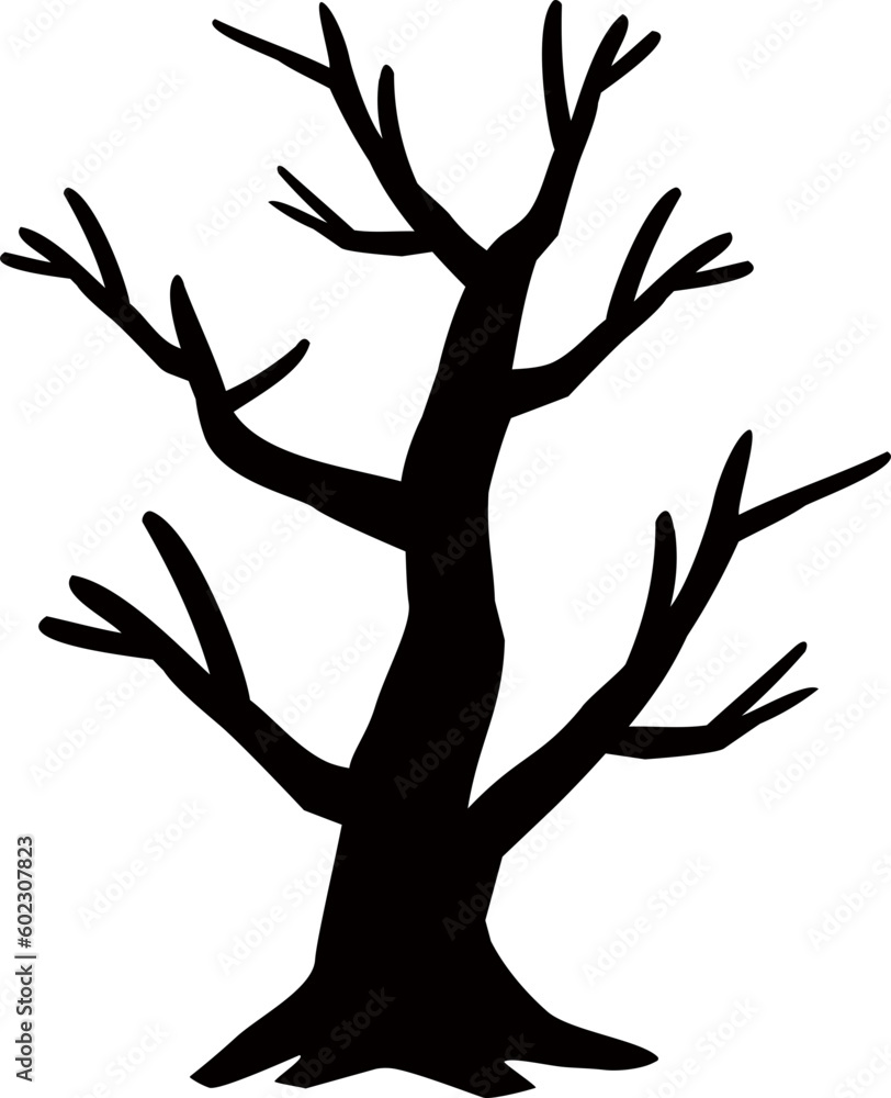 Obraz premium halloween tree silhouette