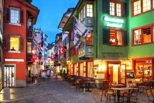 Augustinergasse street in Zurich, Switzerland © Bogdan Lazar