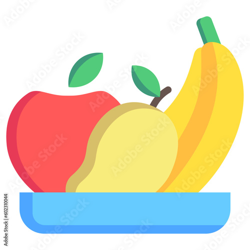 fruit breakfast, food courts vector icons for web design, app, banner, flyer and digital marketing.