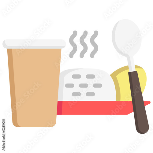 breakfast, rice, and drink food courts vector icons for web design, app, banner, flyer and digital marketing.
