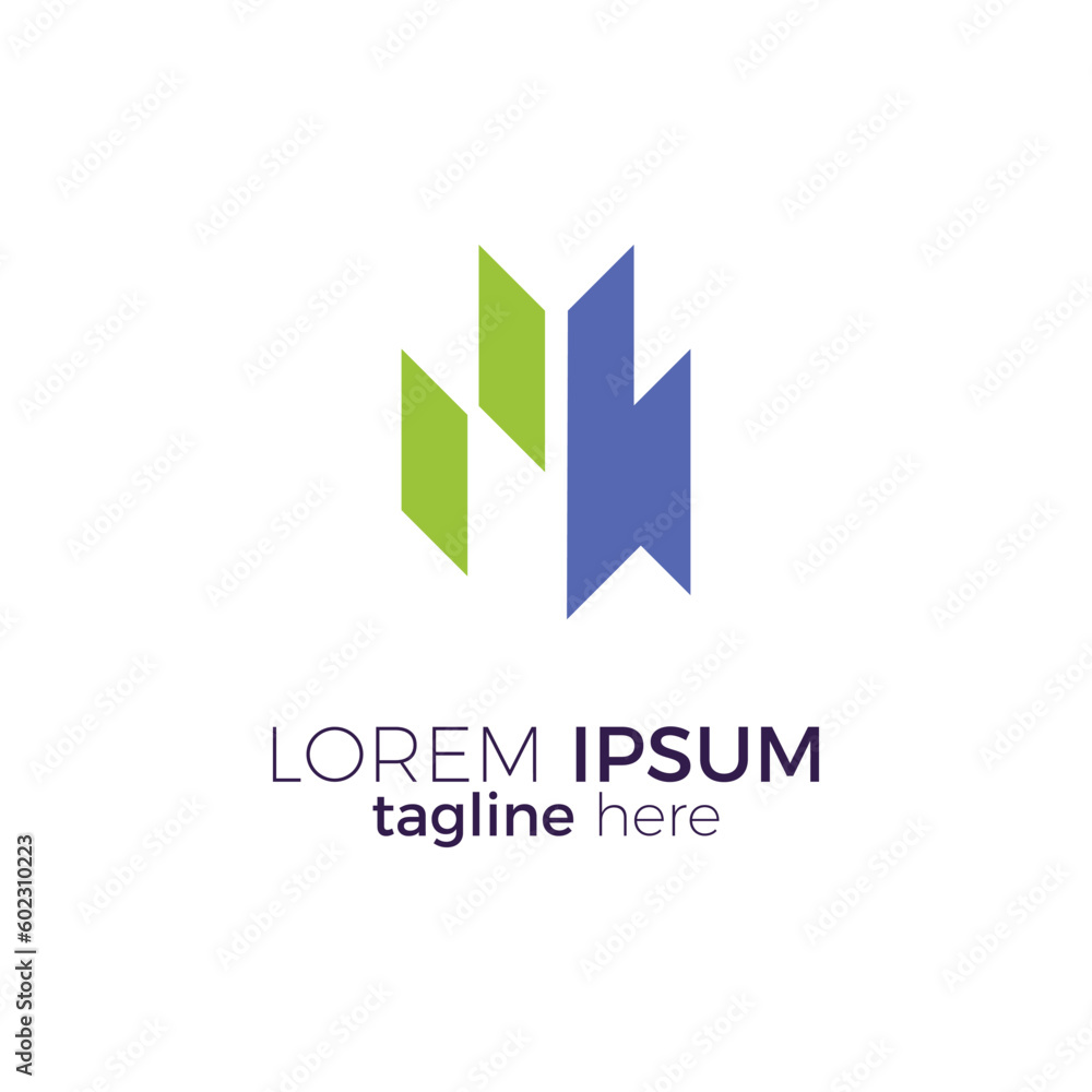 professional business sharp shape logo. green and blue color. sign symbol vector illustration professional business sharp shape logo. green and blue color. sign symbol vector illustration