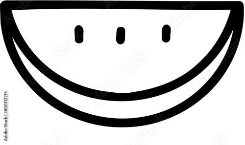 watermelon black line