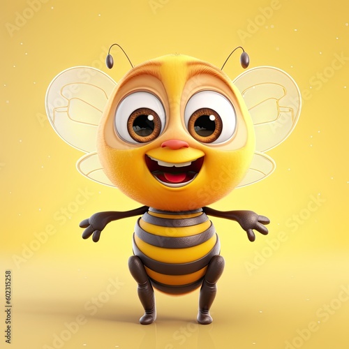 Cute Cartoon Bee Character ...