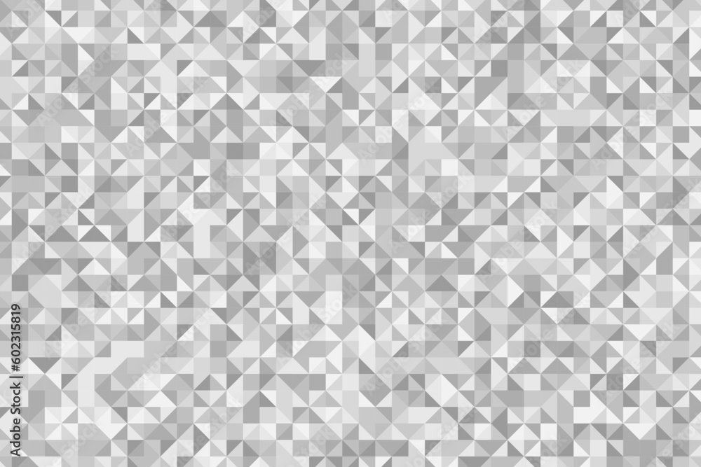 Minimalist empty triangular white gray universal background. Abstract elegant geometric seamless pattern for business, corporate, talks, and seminar presentation. Vector illustration - obrazy, fototapety, plakaty 