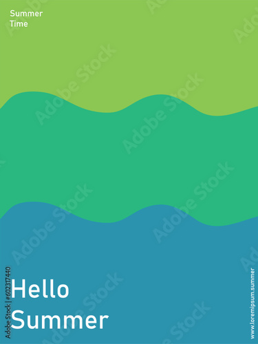 Summer series vector, a vector that shows welcoming during the summer.