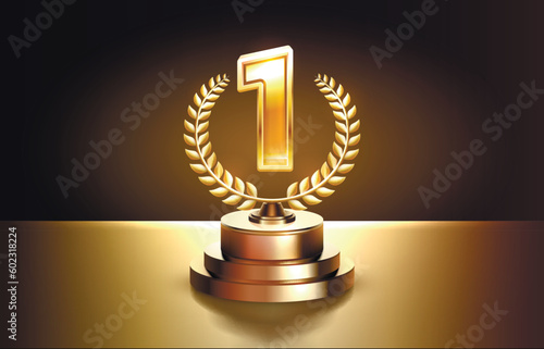 Stage podium with lighting, Stage Podium Scene with for Award Ceremony on red Background, Vector illustration