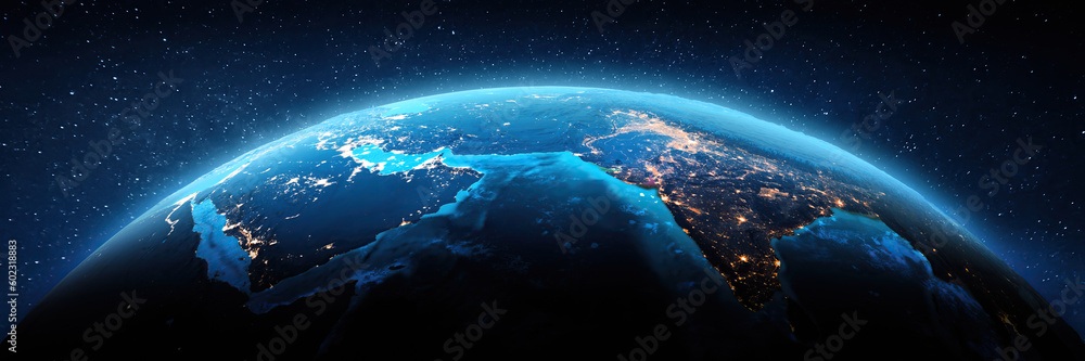 Middle East and India from space Middle East and India from space