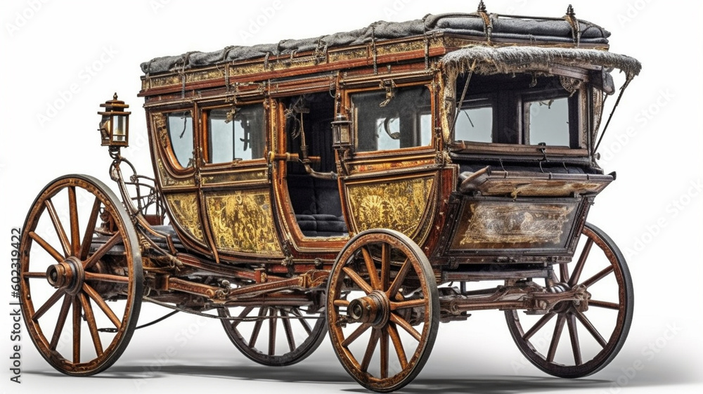 Fototapeta premium 1800s Carriage -Carruagem Anos 1800