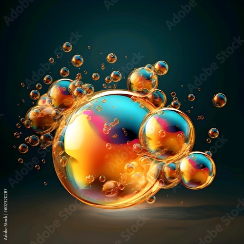 abstract background with bubbles