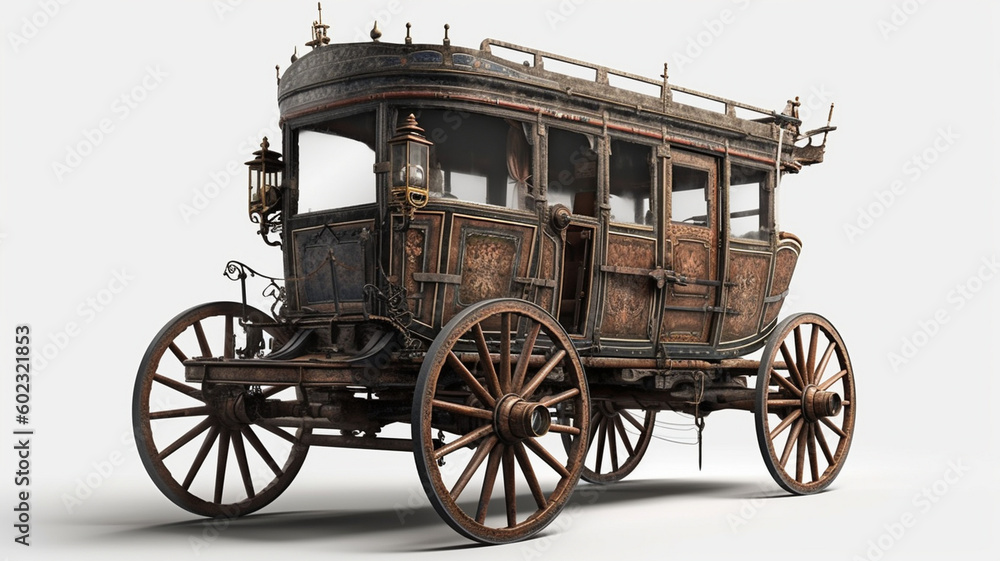 Fototapeta premium 1850s Carriage - Carruagem Anos 1850