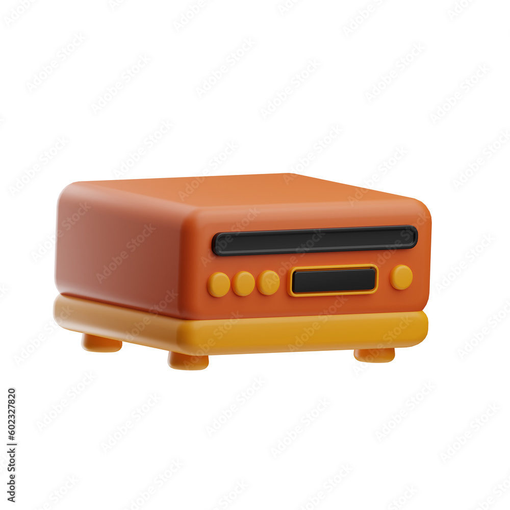 music object cd player illustration 3d music object cd player illustration 3d