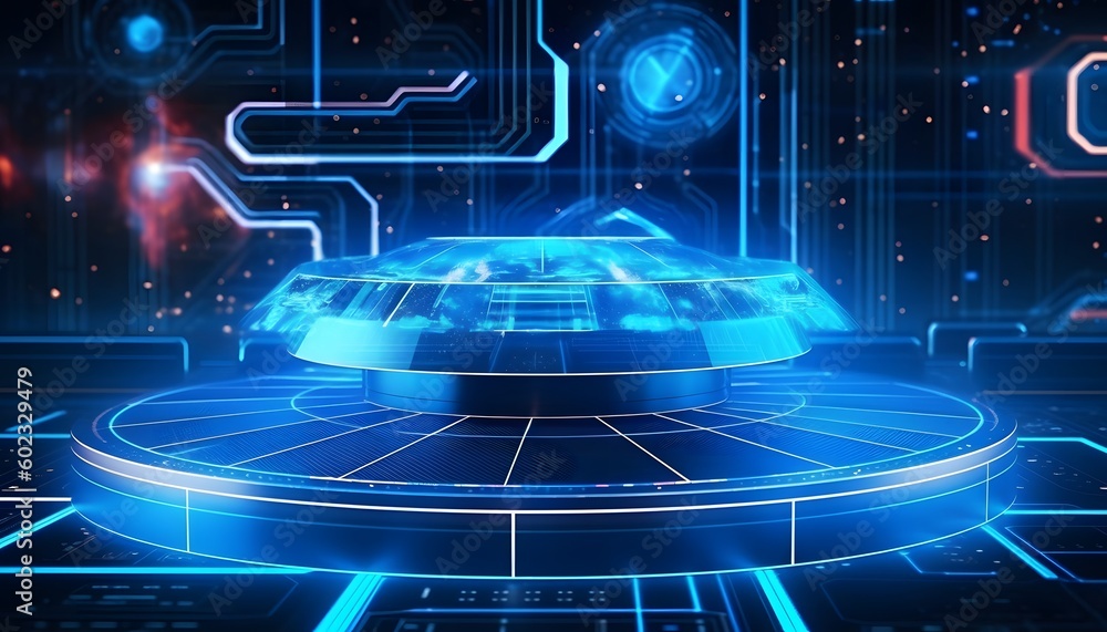 Naklejka premium space technology innovation with data analysing on dashboard with charts