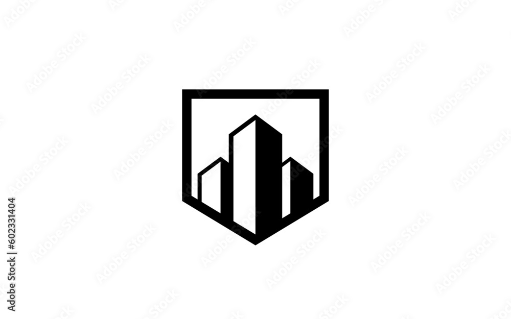 Building concept logo for template