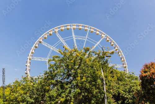 Ferris wheel in the center of Budapest, Hungary