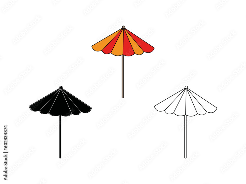 Beach Umbrella SVG | Umbrella Svg | Beach Svg | Summer Svg | Beach Umbrella Clipart