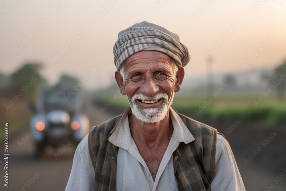 portrait of senior person Indian happiness. Generative Ai portrait of senior person Indian happiness. Generative Ai