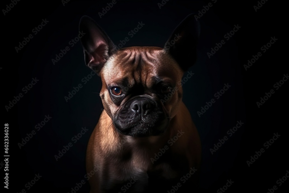 illustration, angry dog, ai generative
