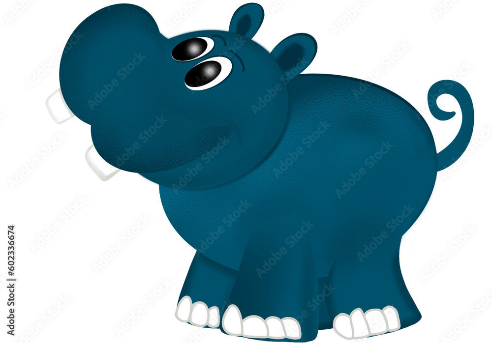 Obraz premium Blue Hippo