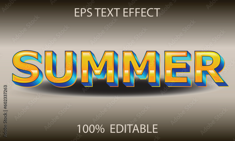 Summer text effect