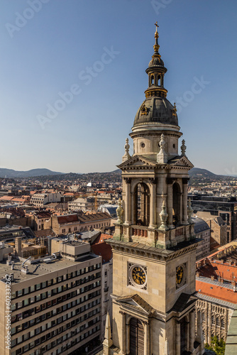 Tower of St. Stephen's Basilica, Hungary © Matyas Rehak