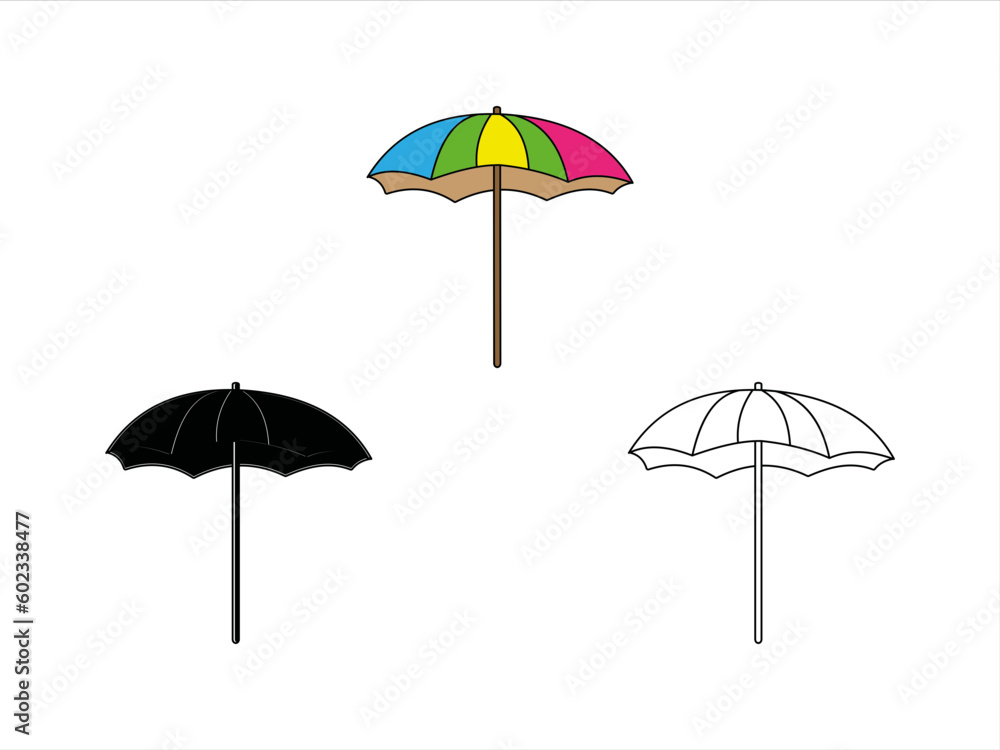 Beach Umbrella SVG | Umbrella Svg | Beach Svg | Summer Svg | Beach Umbrella Clipart