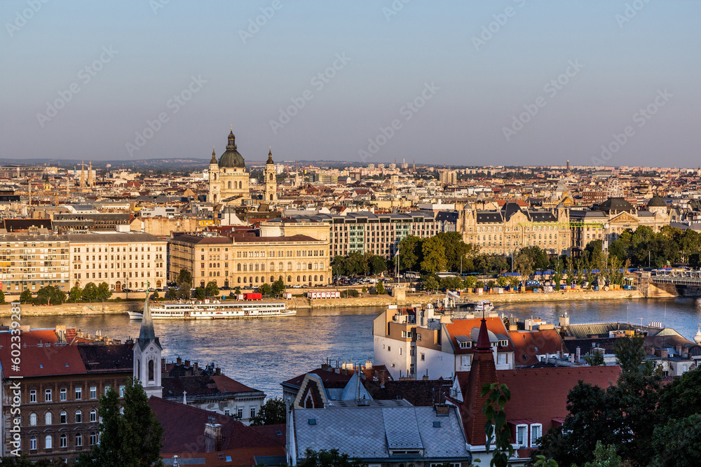 View of the city from Buda castle in Budapest, Hungary