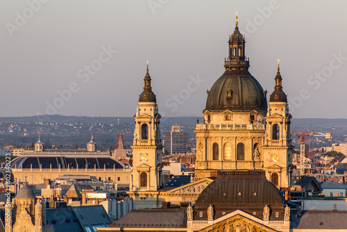 View of St. Stephen's Basilica in Budapest, Hungary