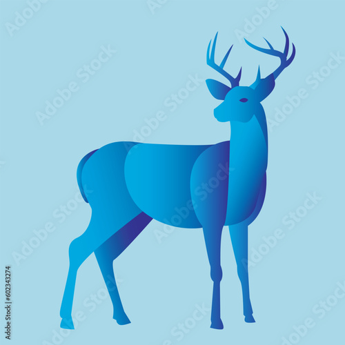 illustration vector graphic of animal in geometric