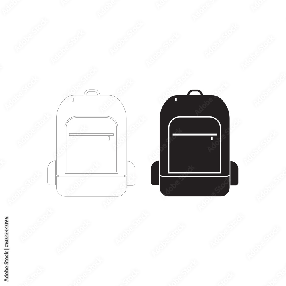 BACKPACK BAG ICON BACKPACK BAG ICON