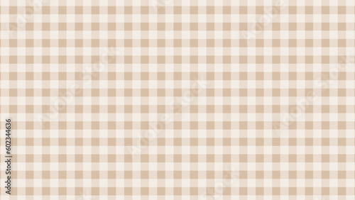 Beige plaid fabric texture as a background