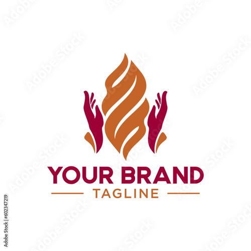 Hand and object logo