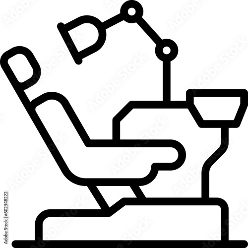 Dentist chair icon