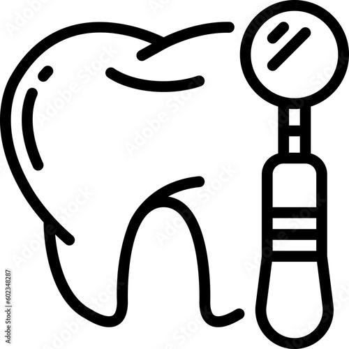 tooth mirror icon