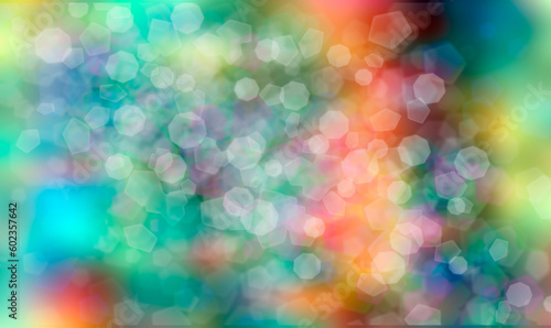 Abstract colorful blurred background with bokeh - Yellow,Red,Purple,Blue Mesh Gradient Background