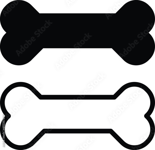 dog bone icon set vector . pet food icon vector illustration . bone icon