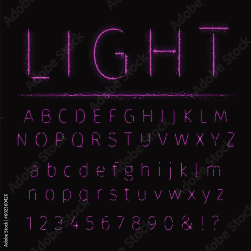 Alphabet of lights