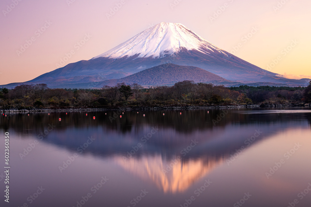 Mt. Fuji and Lakes in Autumn