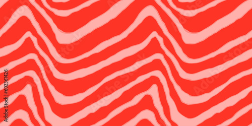 Salmon filet vector seamless pattern. Food abstract texture.
