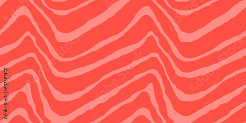Salmon filet vector seamless pattern. Food abstract texture.
