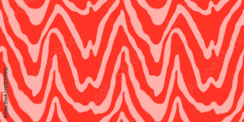 Salmon filet vector seamless pattern. Food abstract texture.