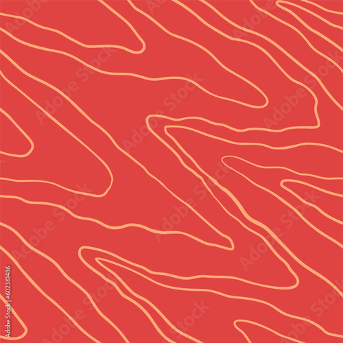 Salmon filet vector seamless pattern. Food abstract texture.